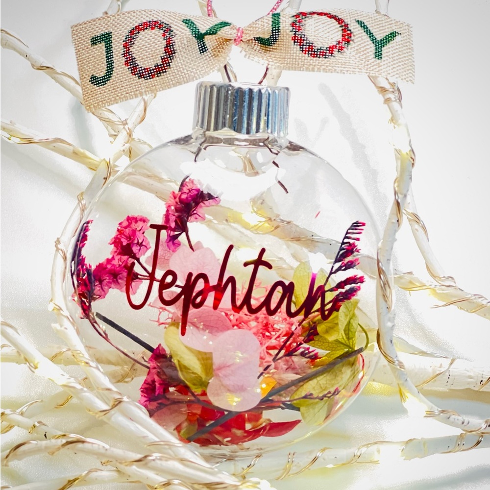 Personalized Christmas bauble ornament